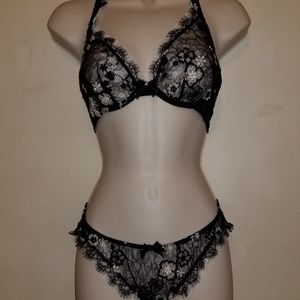 Agent Provocateur Magdelena lace bra and brief set